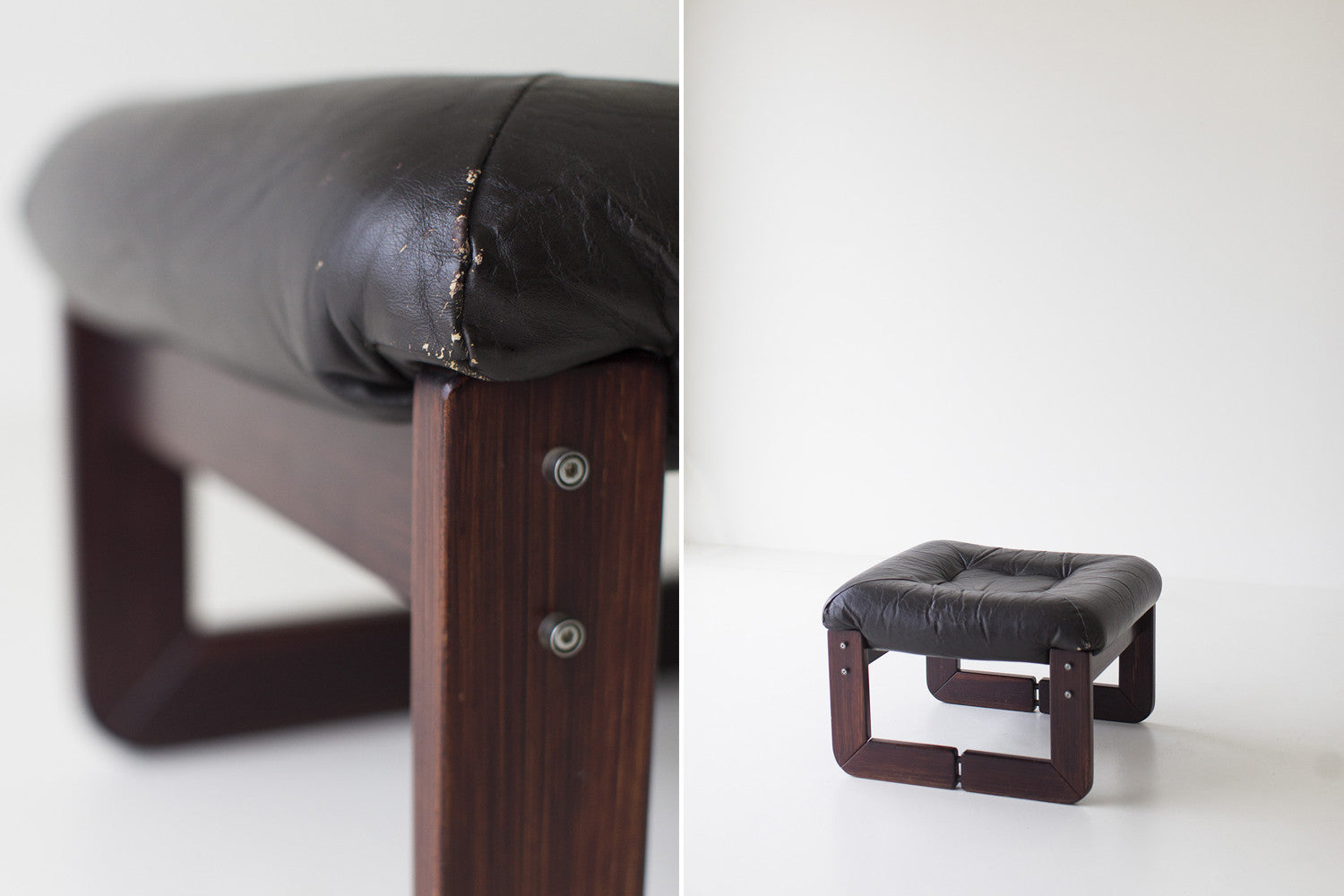 Percival Lafer Leather Ottoman - 01141618