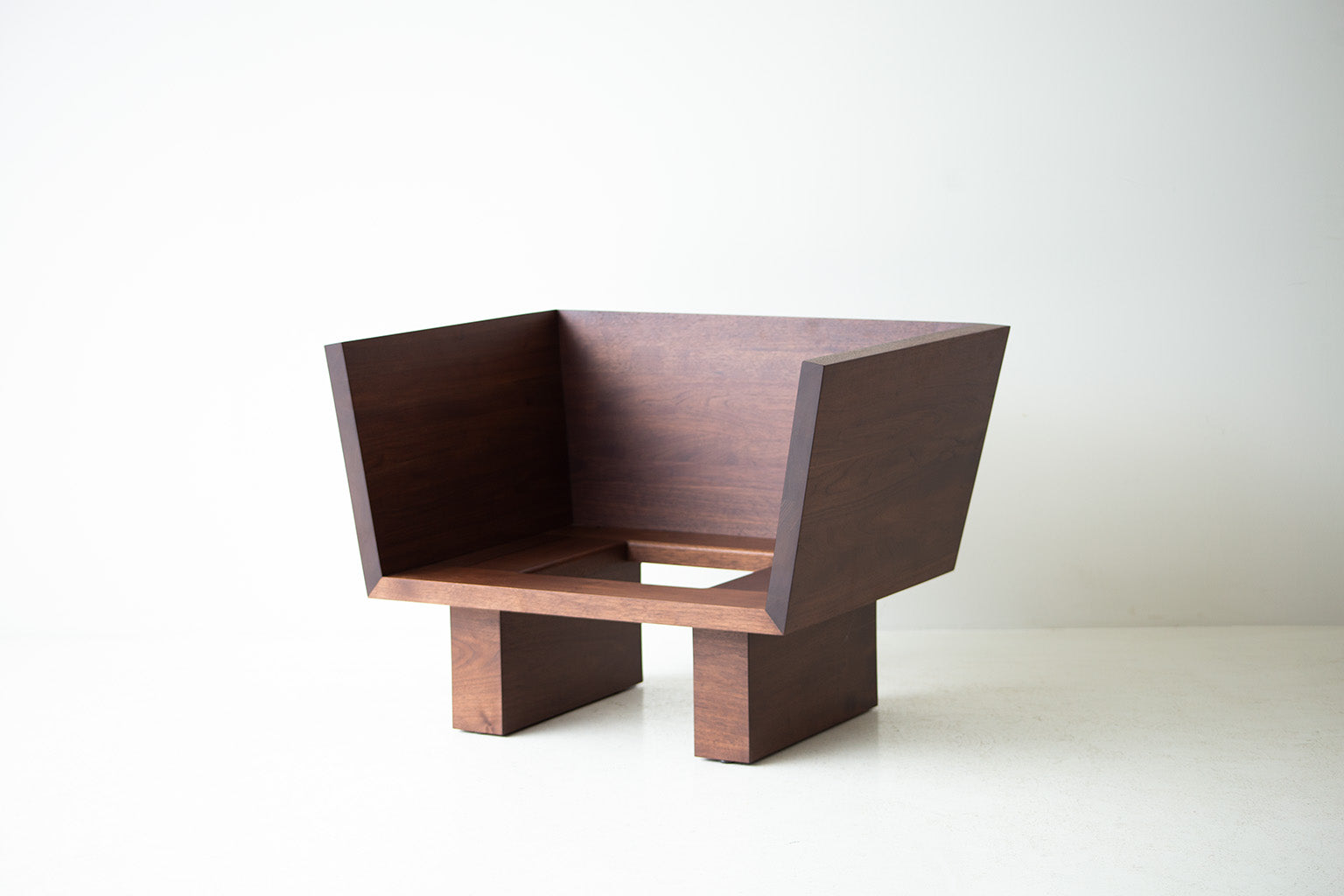 Suelo® Modern Lounge Chair - Walnut - 3122