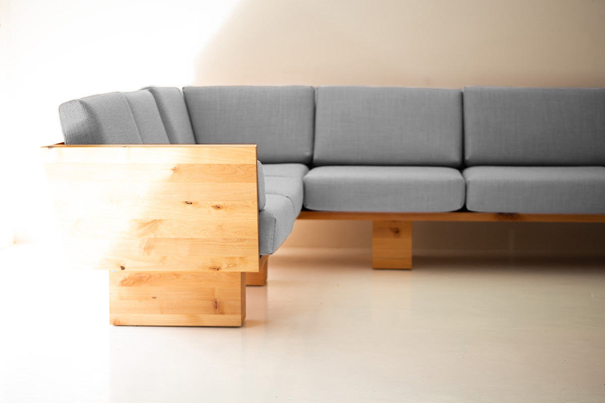 Suelo® Modern Wood Sectional - 4622