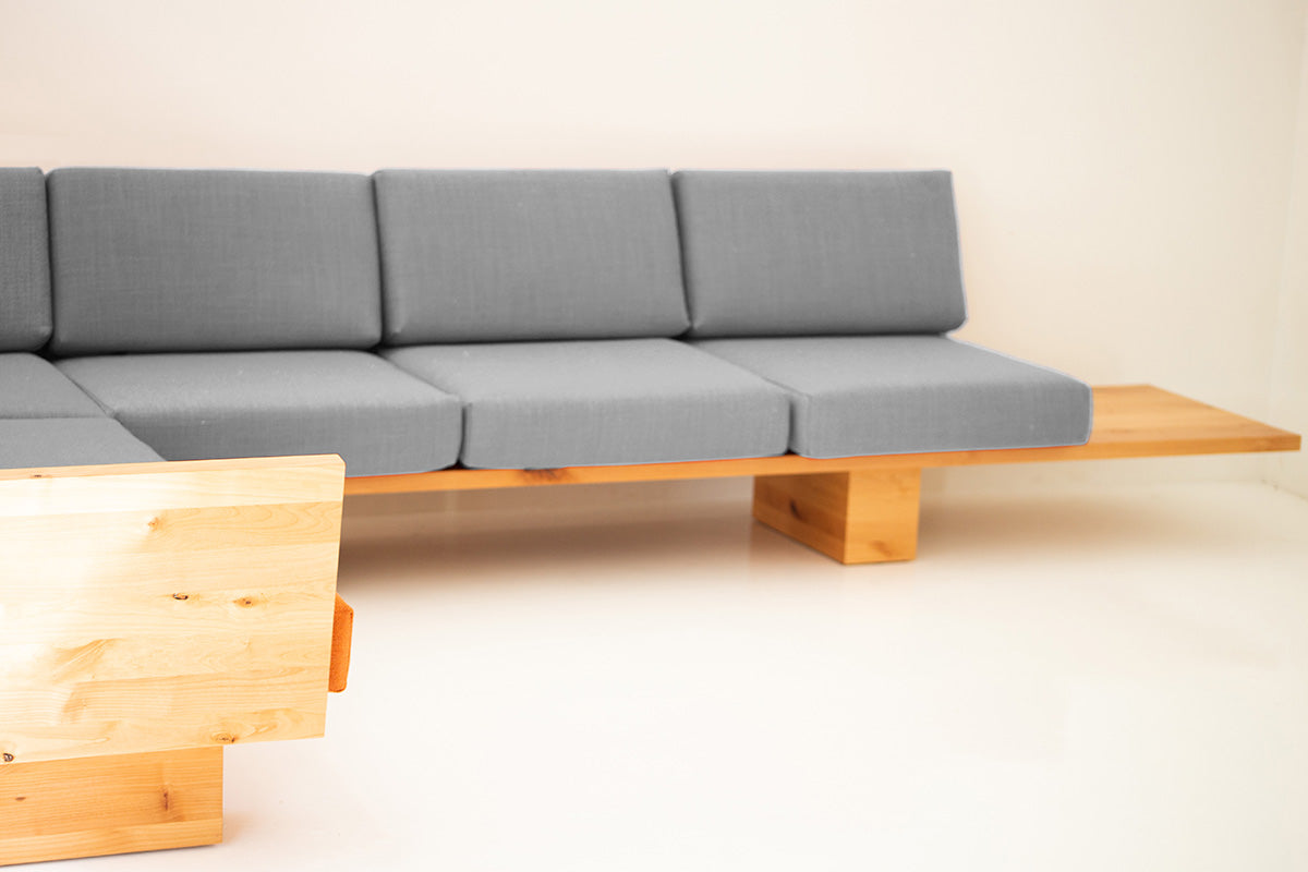 Suelo® Modern Wood Sectional - 4622