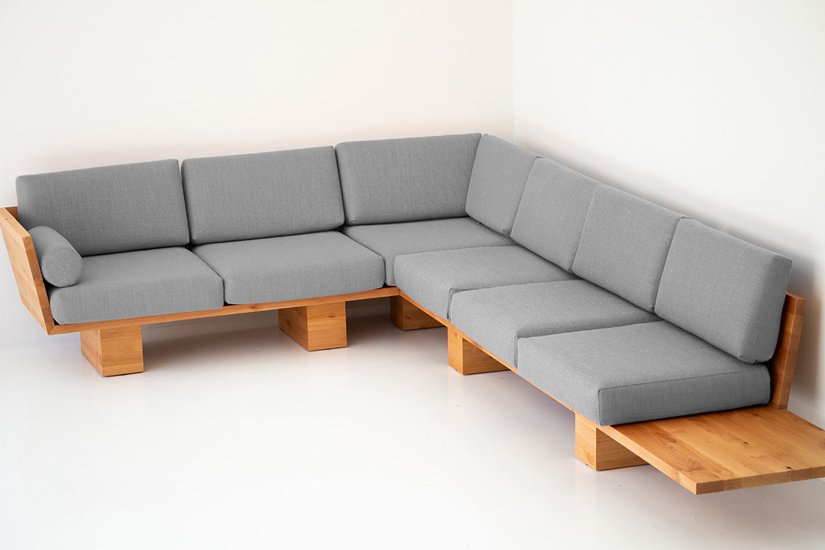 Suelo Modern Wood Sectional - 4622