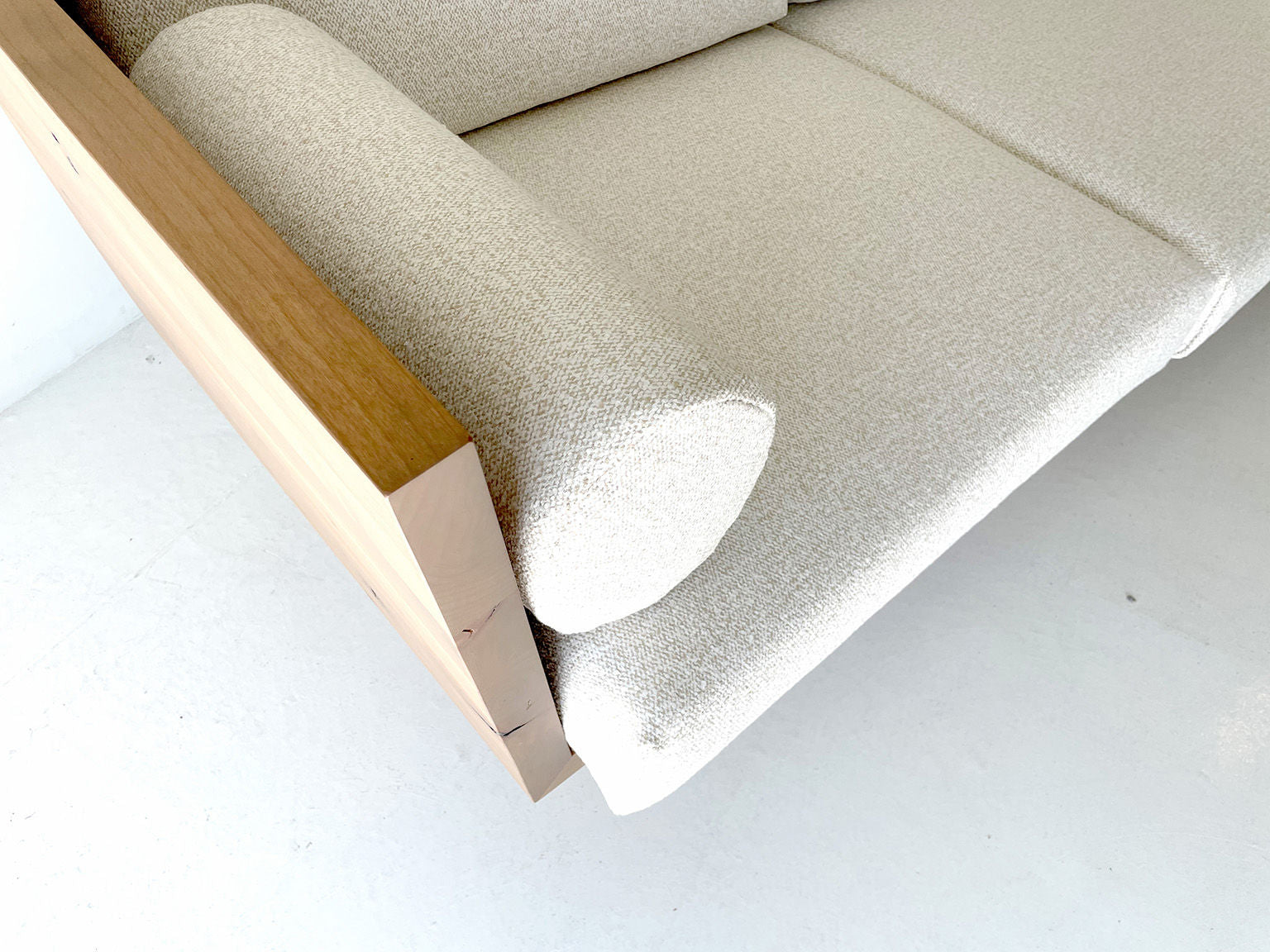 Suelo Modern Wood Sofa with Plinth Base - 2521