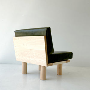  Turned Leg Suelo Side Chair In Leather And Maple - 3021, 02