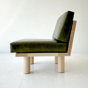  Turned Leg Suelo Side Chair In Leather And Maple - 3021, 03