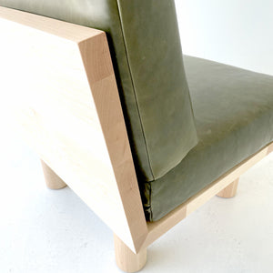  Turned Leg Suelo Side Chair In Leather And Maple - 3021, 05