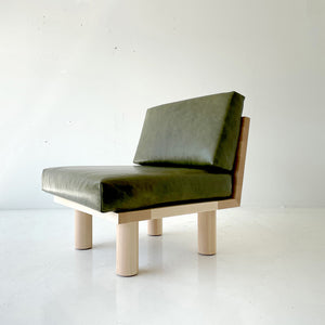  Turned Leg Suelo Side Chair In Leather And Maple - 3021, 10