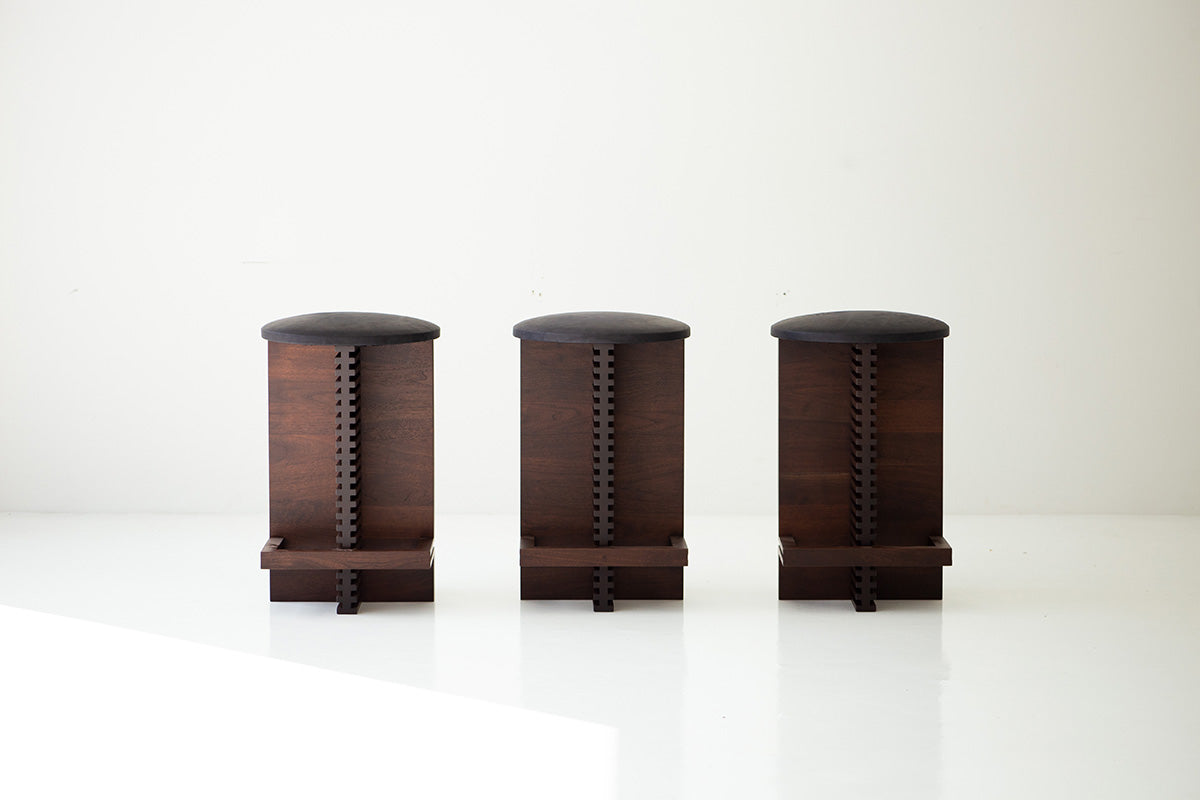 Walnut Counter Height Cicely Stools - 5822