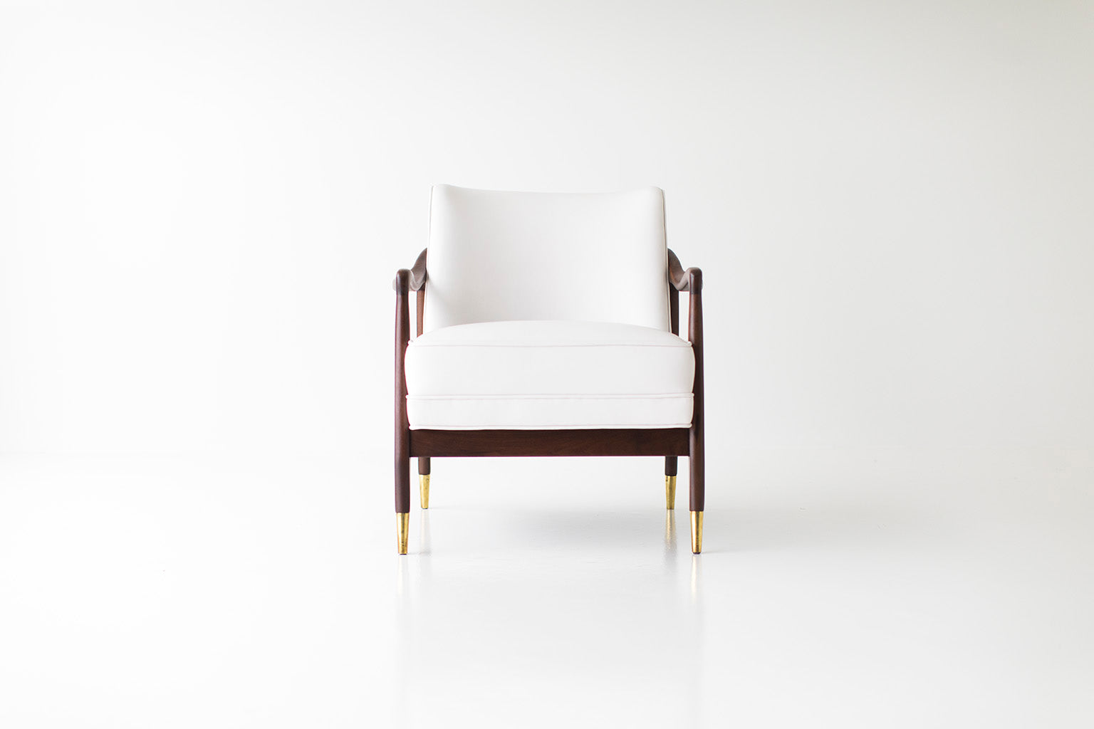 Mid Century Leather Lounge Chair - 01091801
