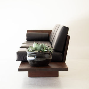Modern Walnut Leather Sofa - The Suelo - 3022, 07