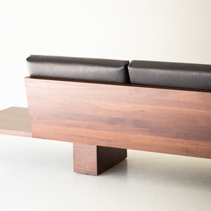 Modern Walnut Leather Sofa - The Suelo - 3022, 09