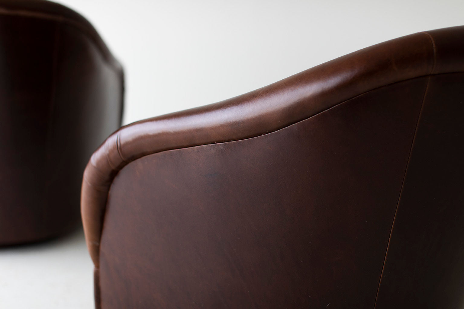 Ward Bennett Swivel Lounge Chairs for Brickel Associates Inc - 02081902