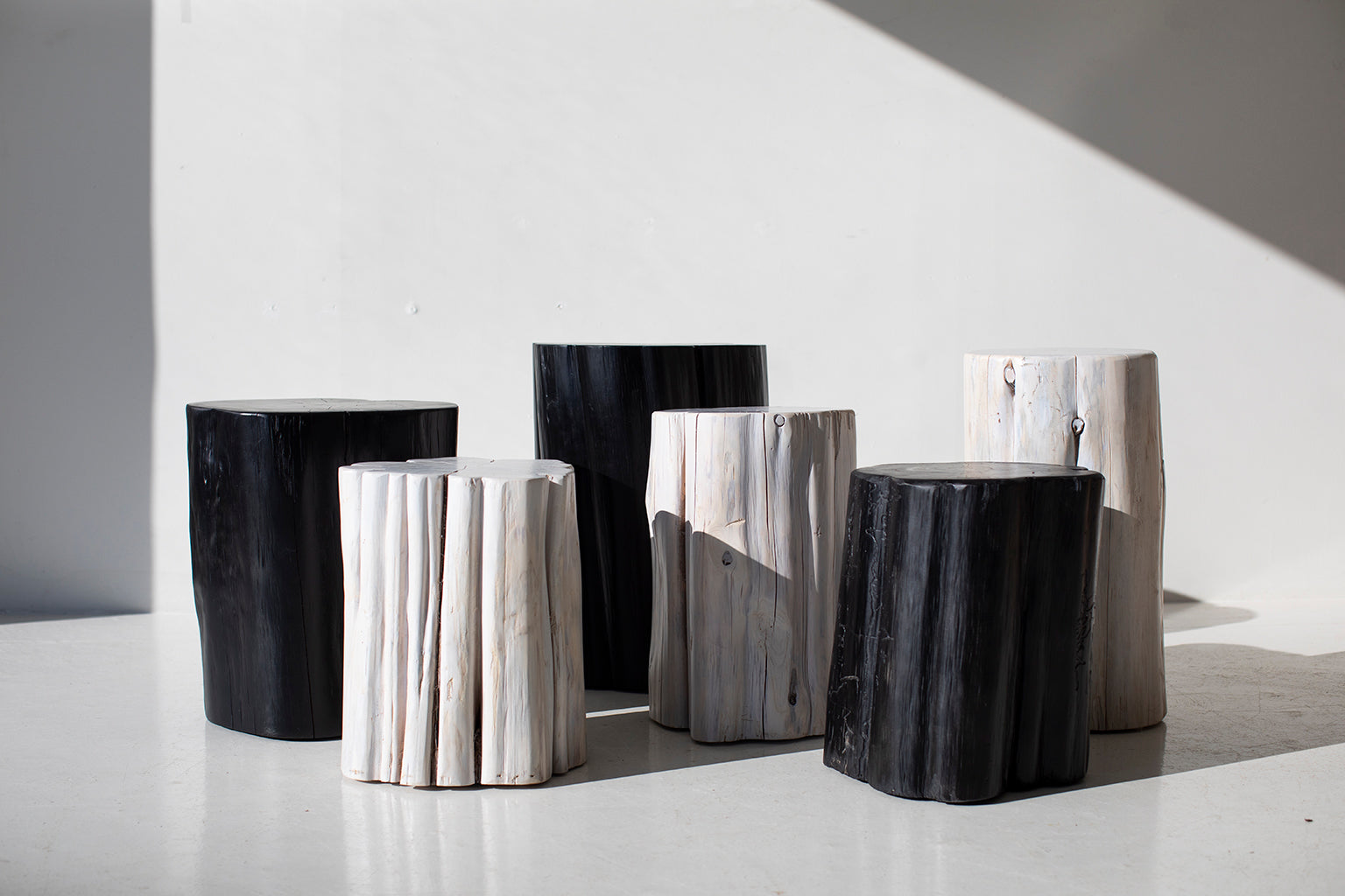 Column Stump Table Indoor Stump Tables and Stools – theswankyabode.com