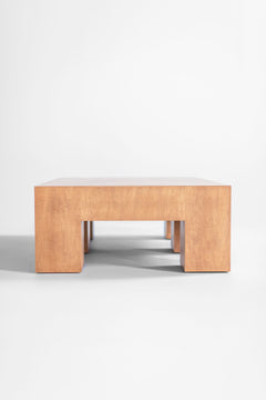 Detail of the mitered joinery on a Mondo coffee table