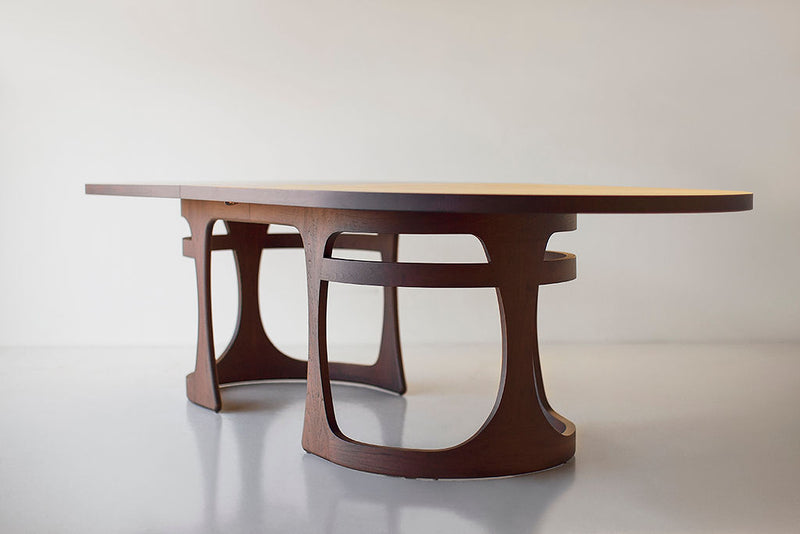 Barricas Modern Walnut Dining Table | Artisan-Crafted Elegance | 2 leaf, image 
