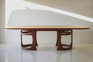 Barricas Modern Walnut Dining Table | Artisan-Crafted Elegance | 2 leaf, image 5