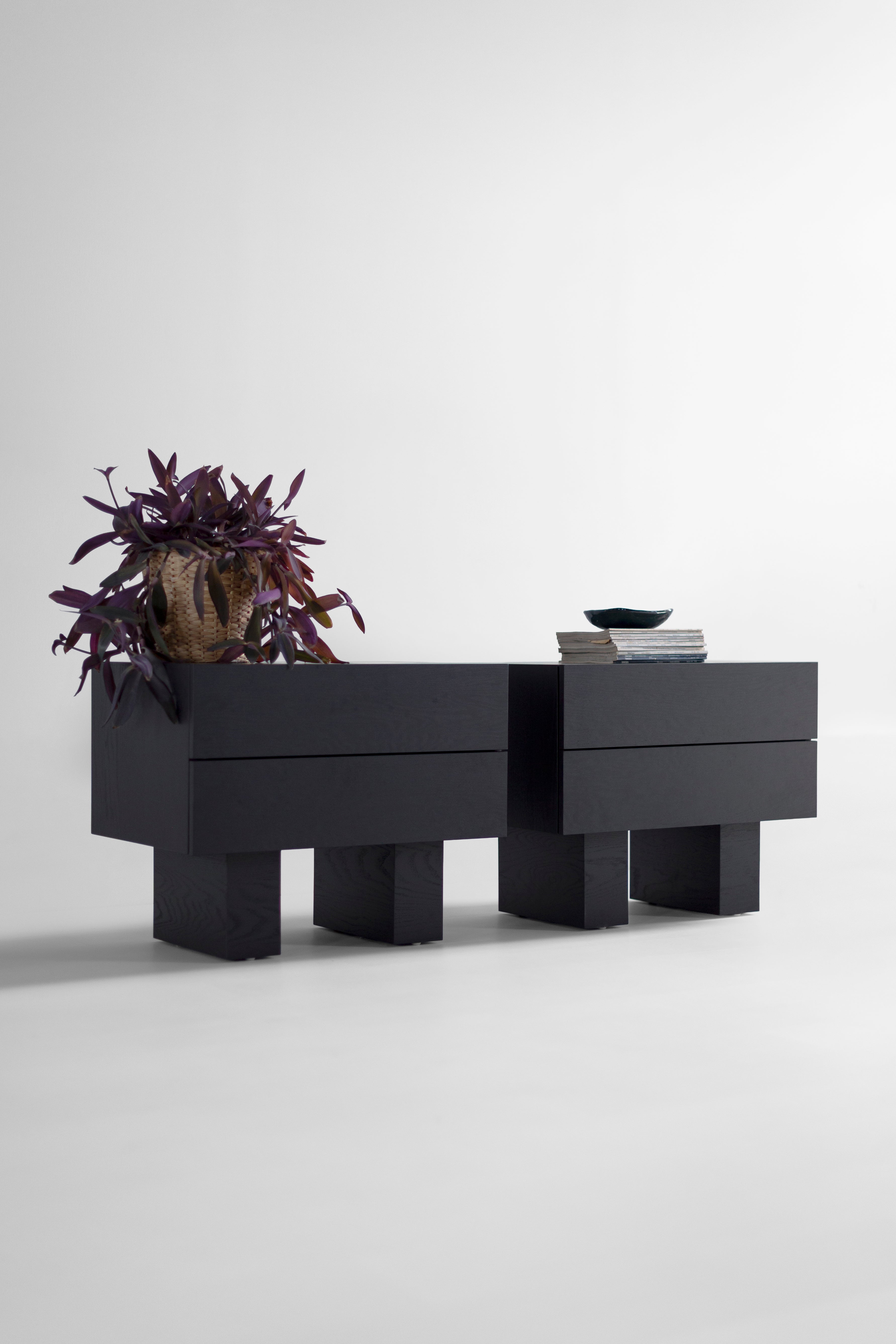 Big Black Suelo® Nightstand - 3626