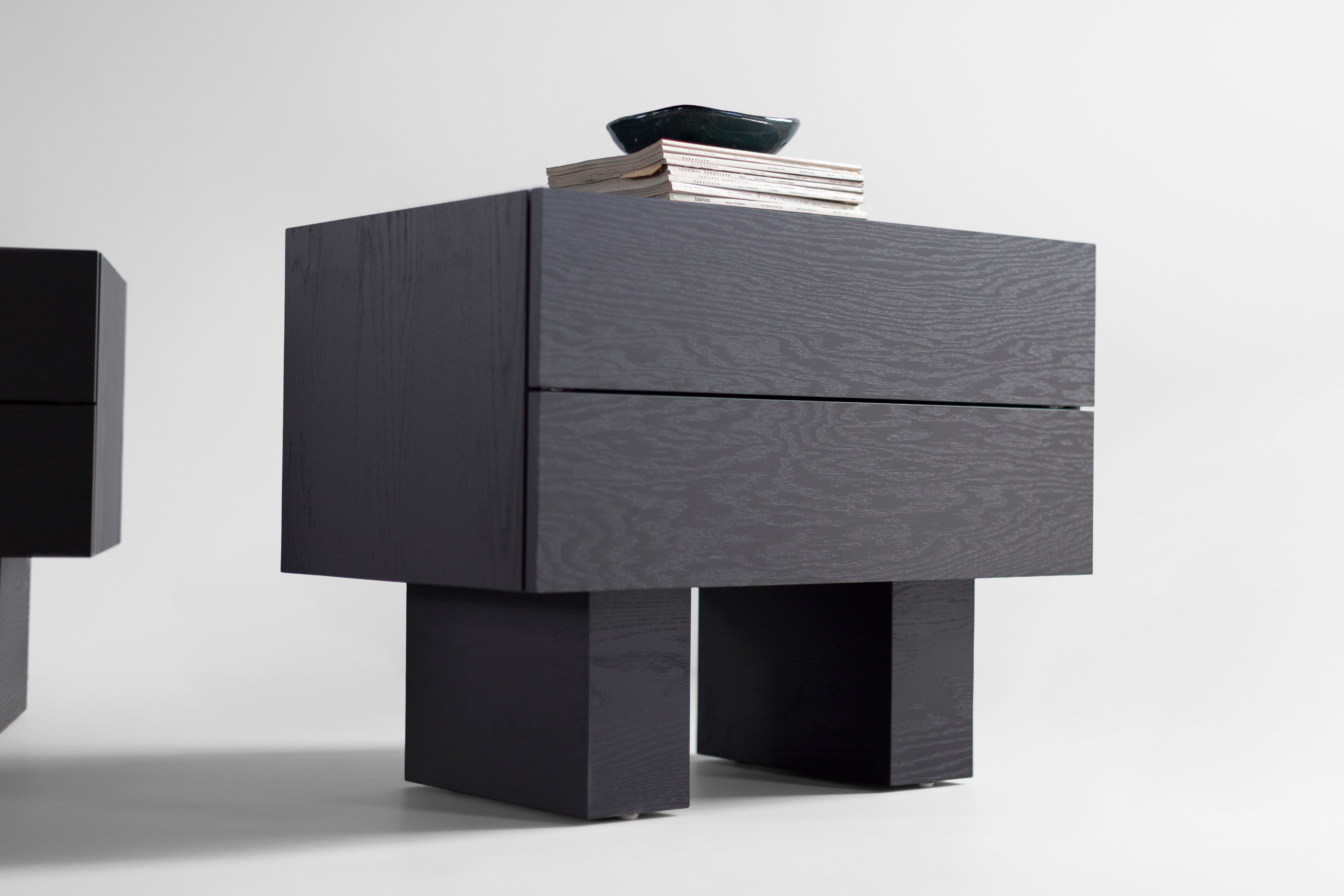 Big Black Suelo® Nightstand - 3626