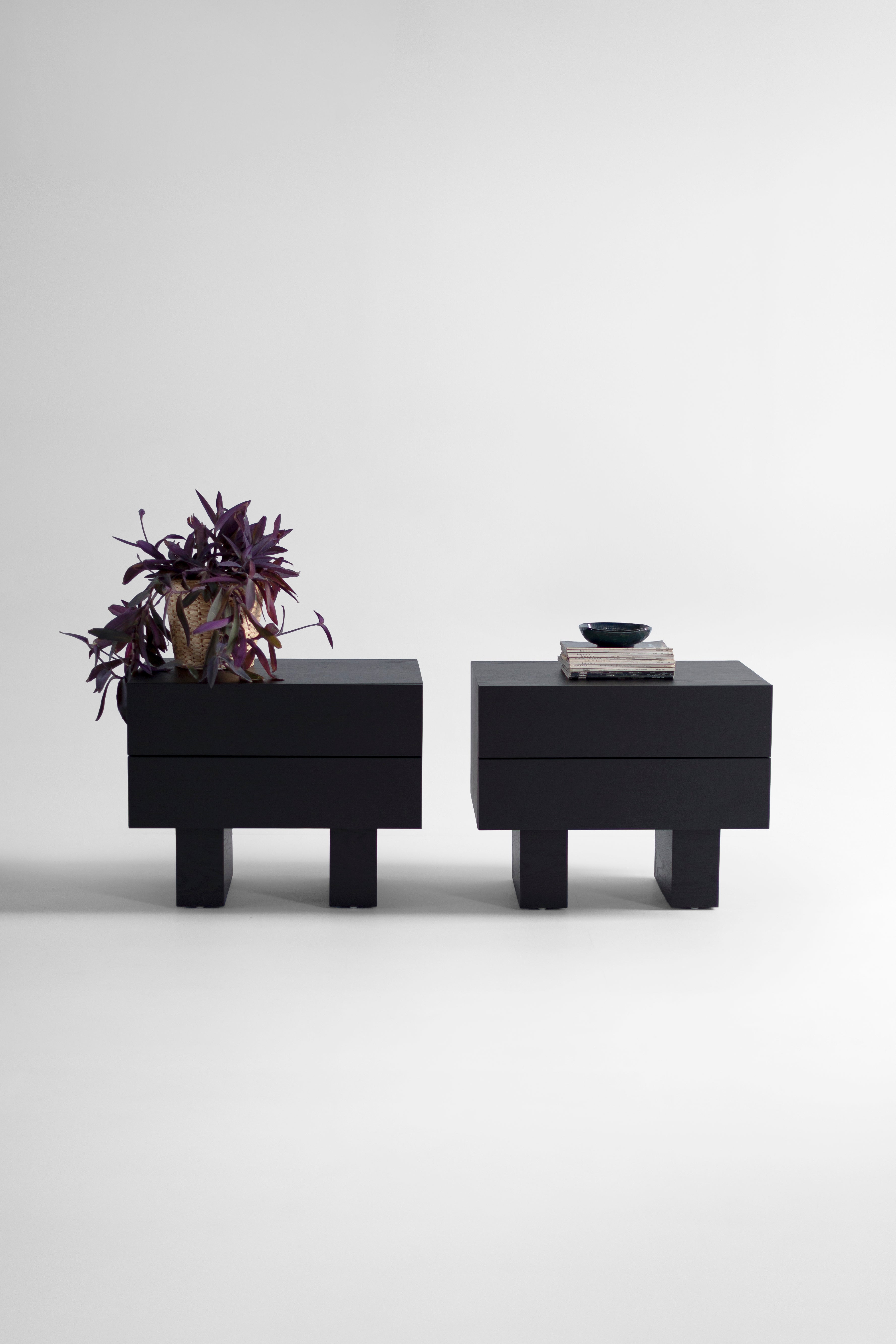 Big Black Suelo® Nightstand - 3626