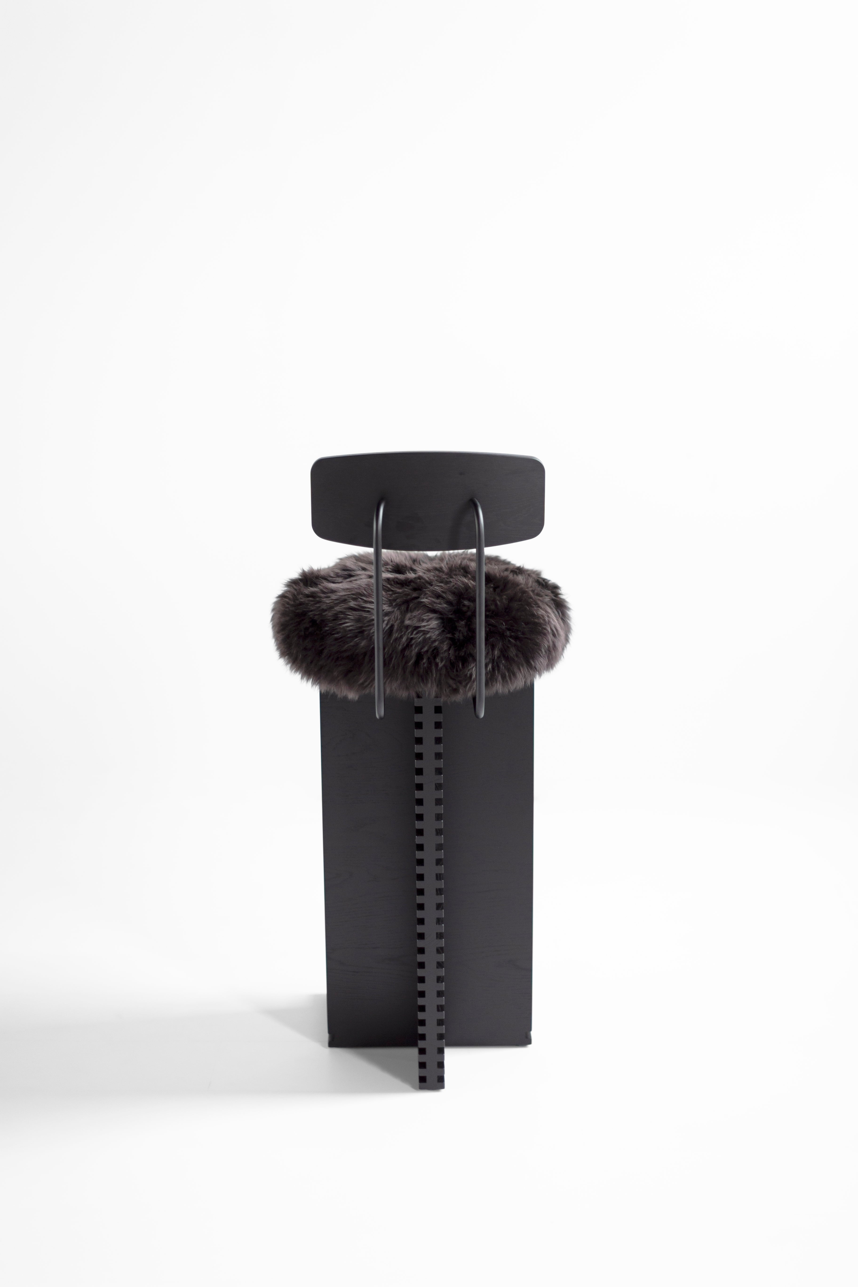 Black Bar Stool - The Cicely with Backs - 3326