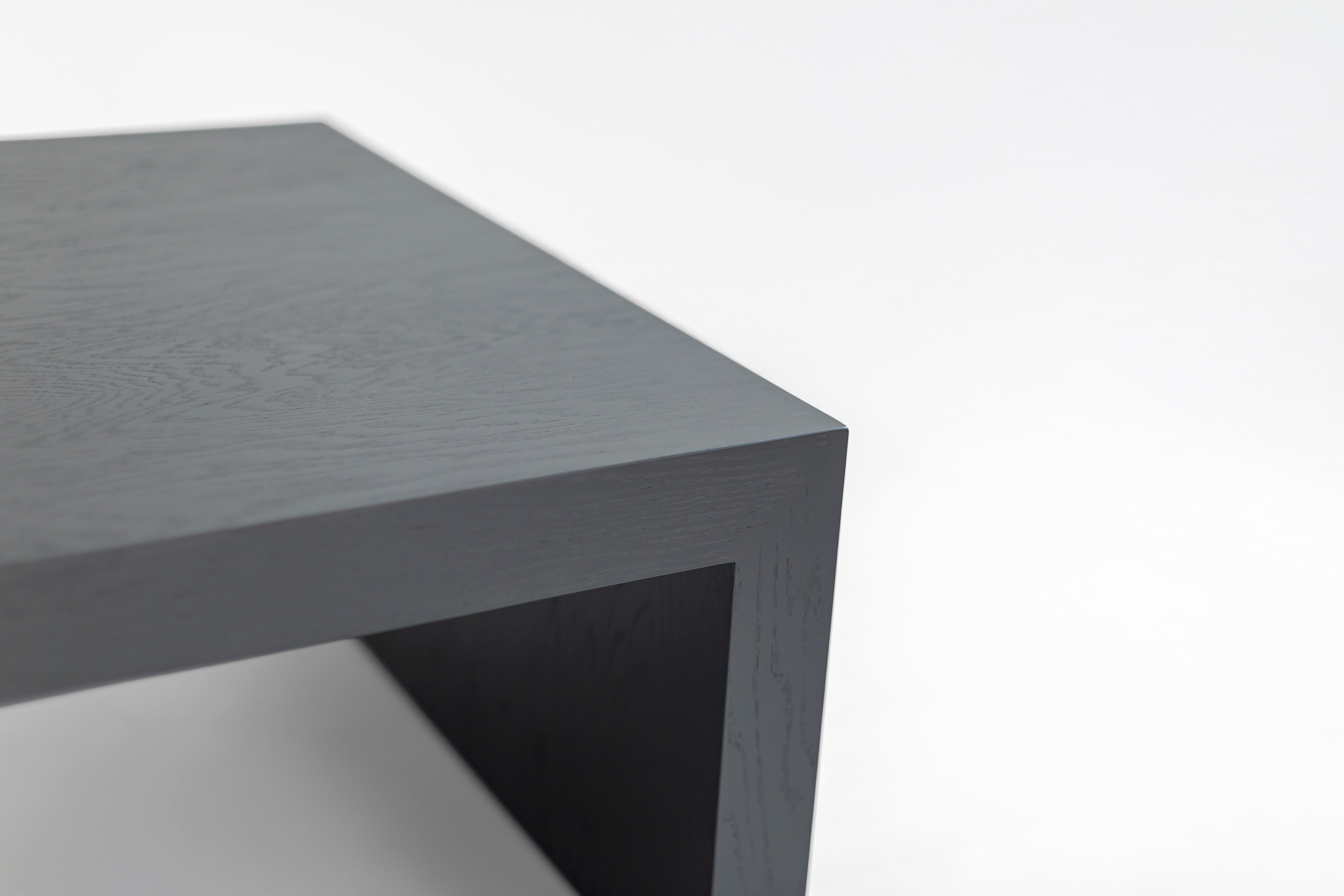 Blackened Oak Waterfall Coffee Table - 1726