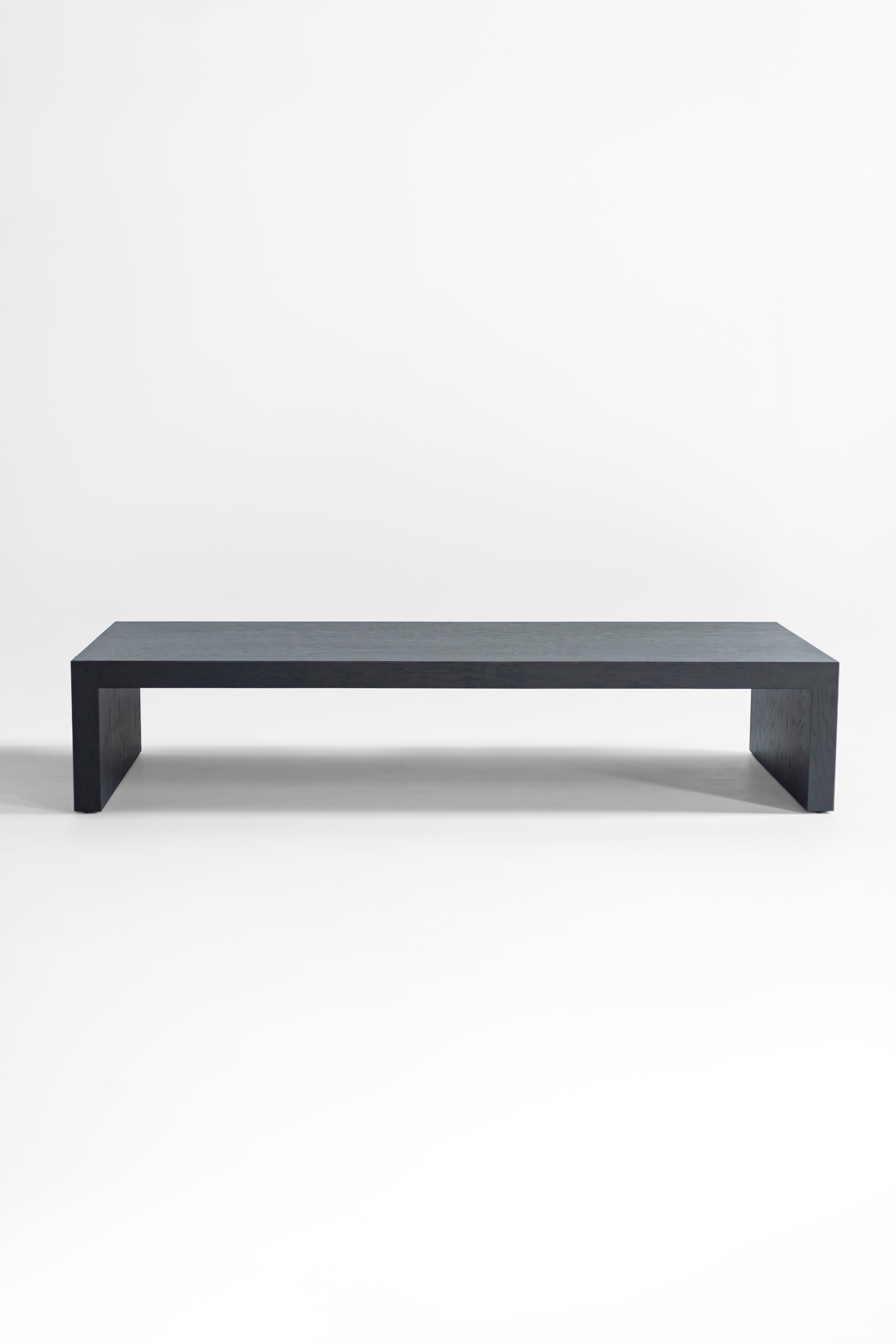 Blackened Oak Waterfall Coffee Table - 1726