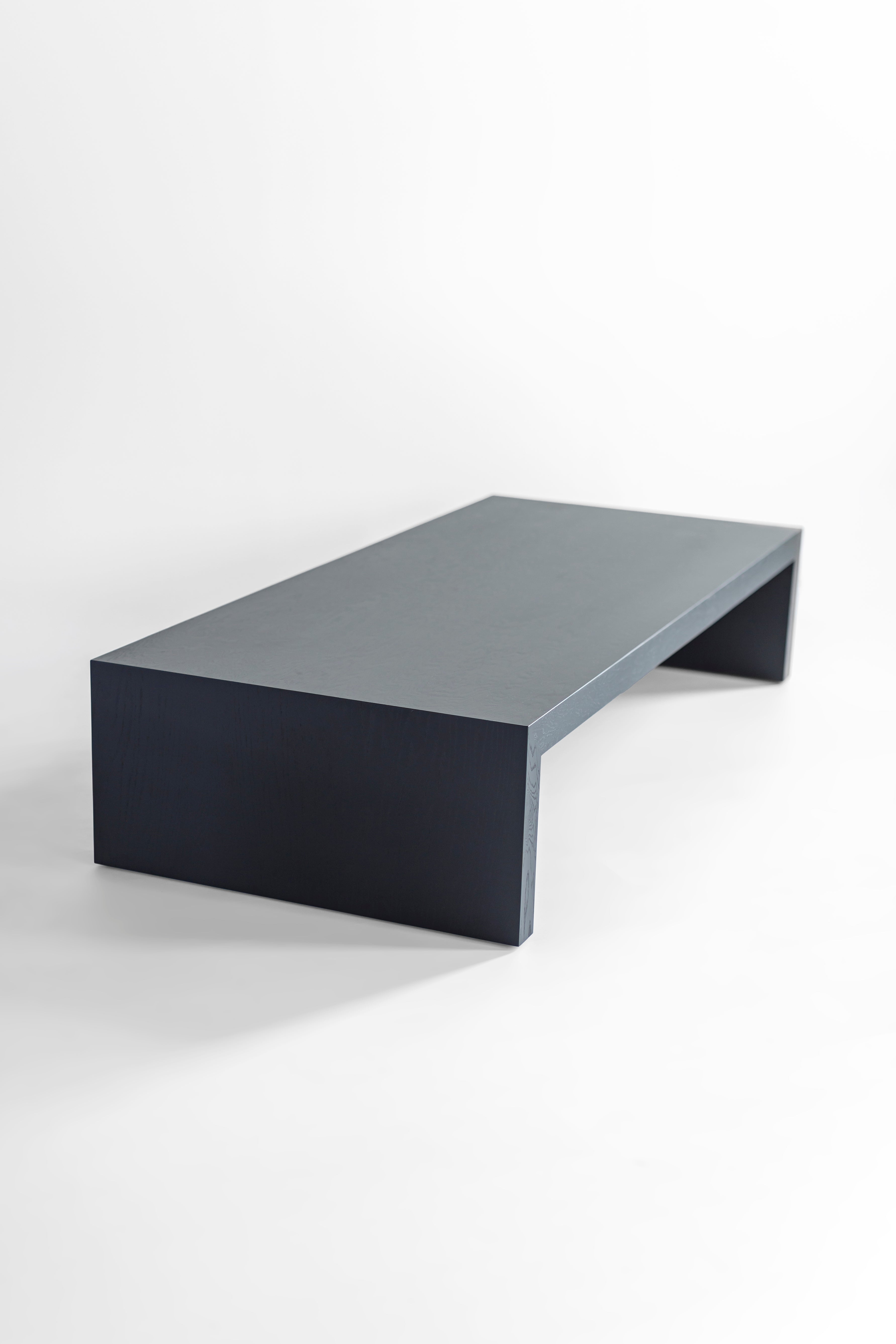 Blackened Oak Waterfall Coffee Table - 1726