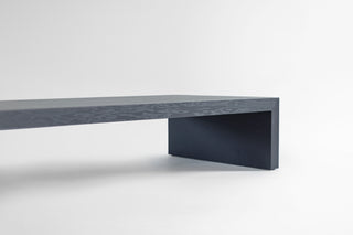 Blackened Oak Waterfall Coffee Table, image 8