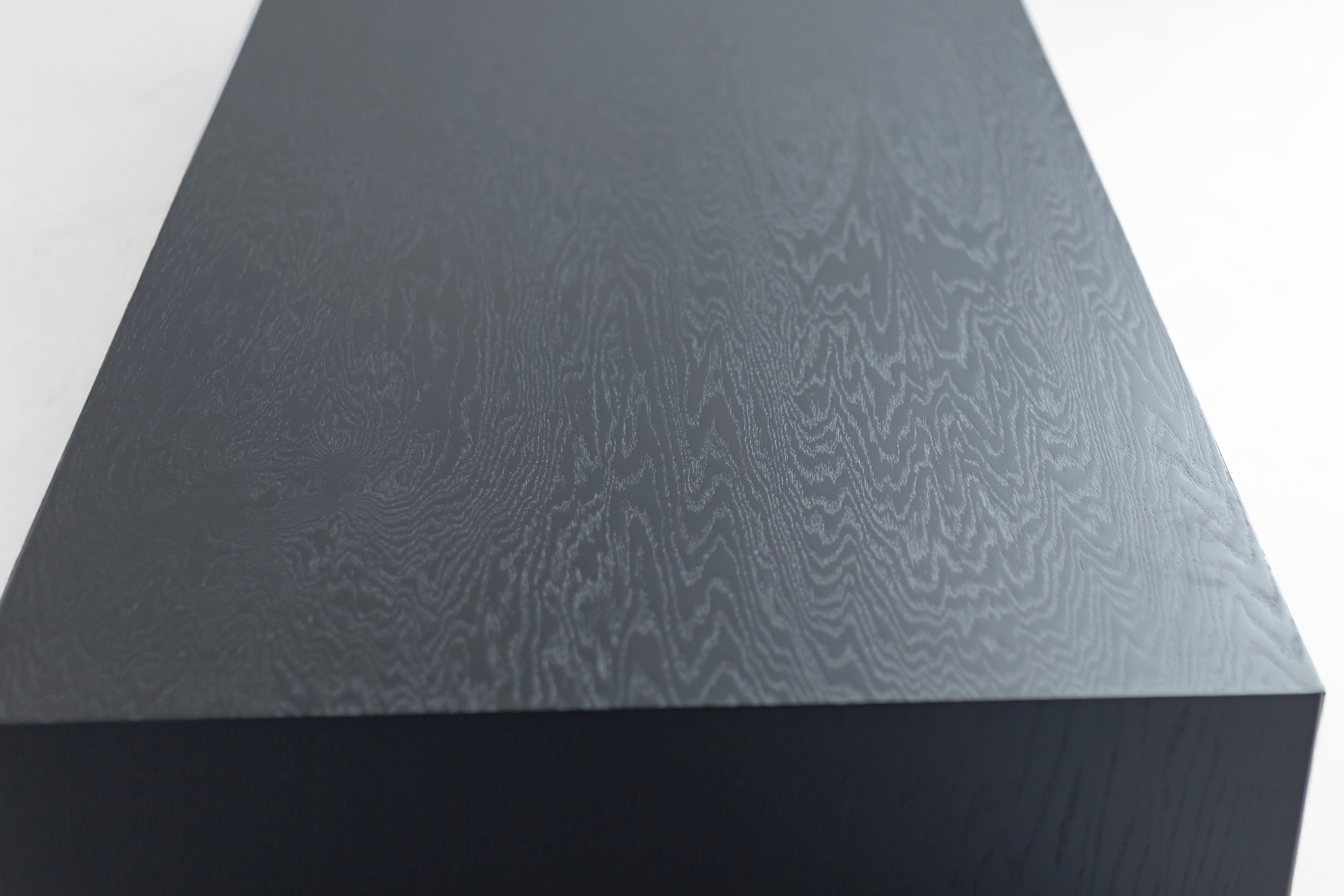 Blackened Oak Waterfall Coffee Table - 1726