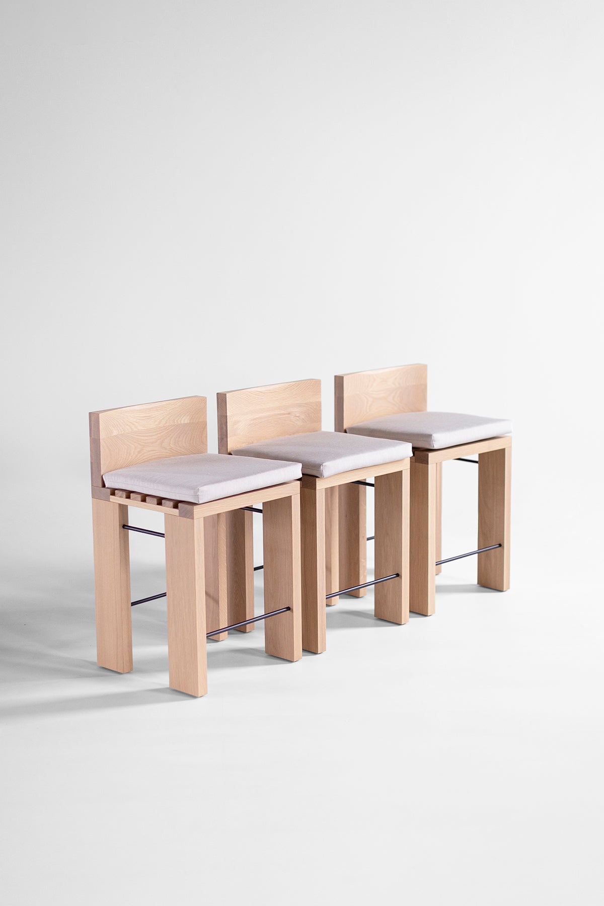Bleached Oak Counter Stools - The Chile - 6026