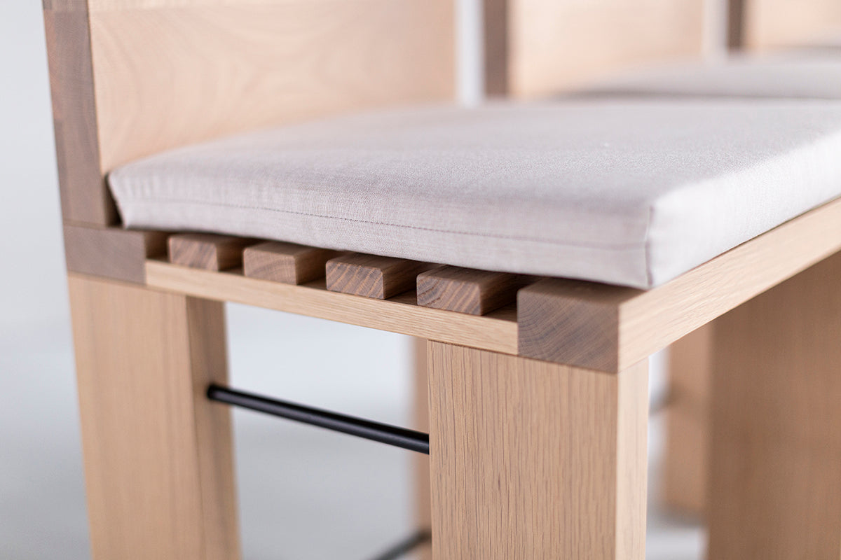 Bleached Oak Counter Stools - The Chile - 6026