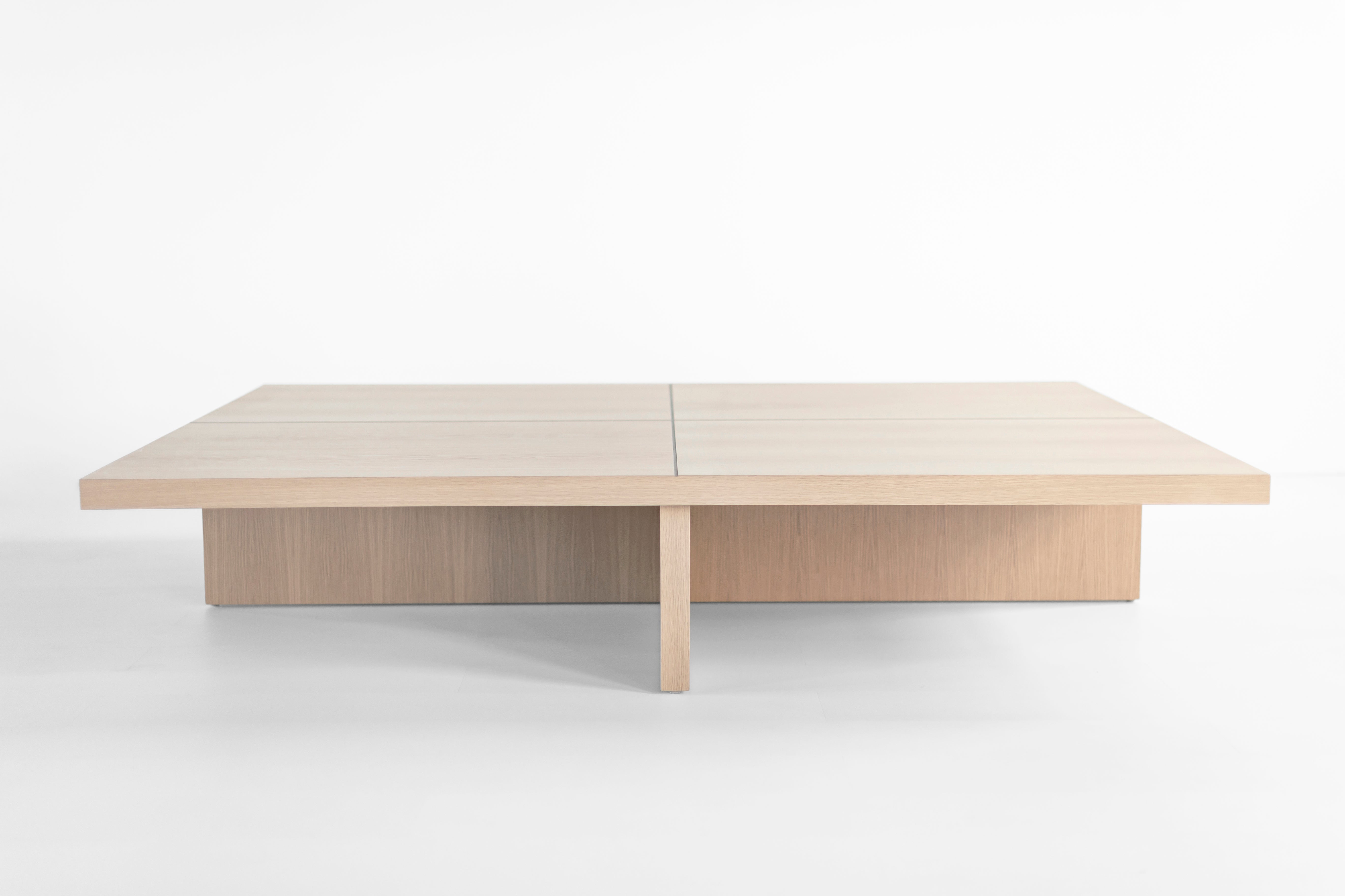 Bleached Oak Quadrant Coffee Table - 2626