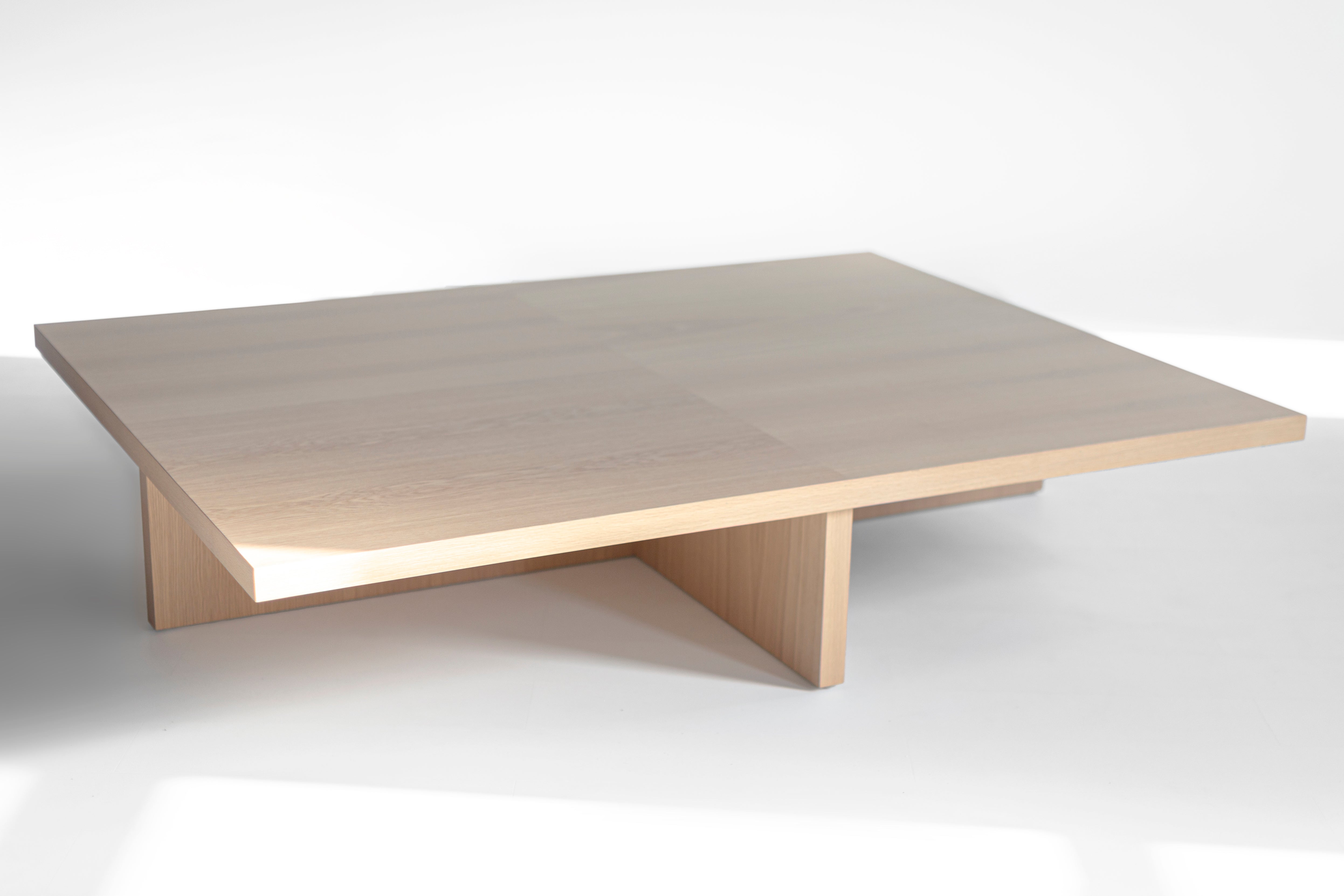 Bleached Oak Quadrant Coffee Table - 2626