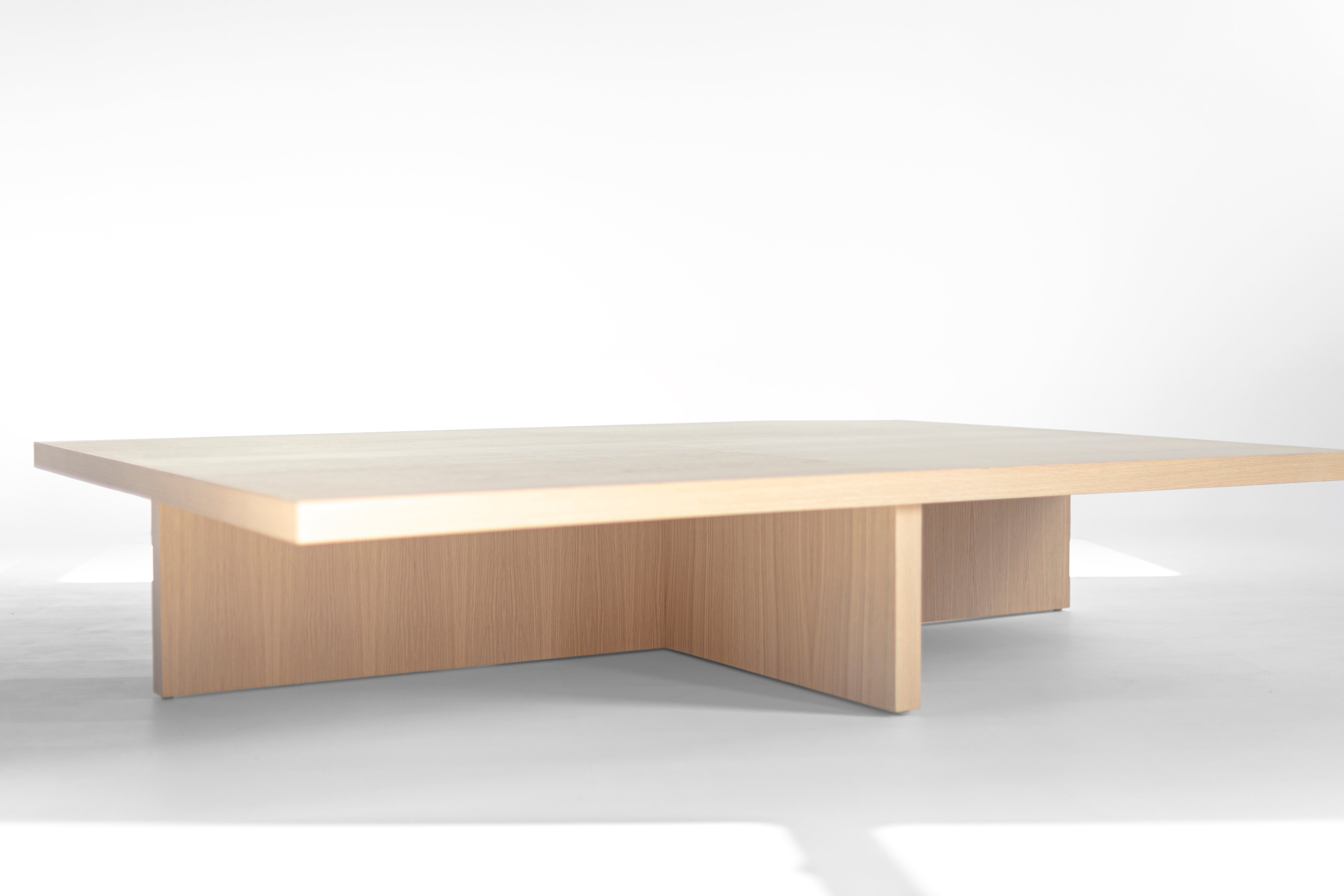 Bleached Oak Quadrant Coffee Table - 2626