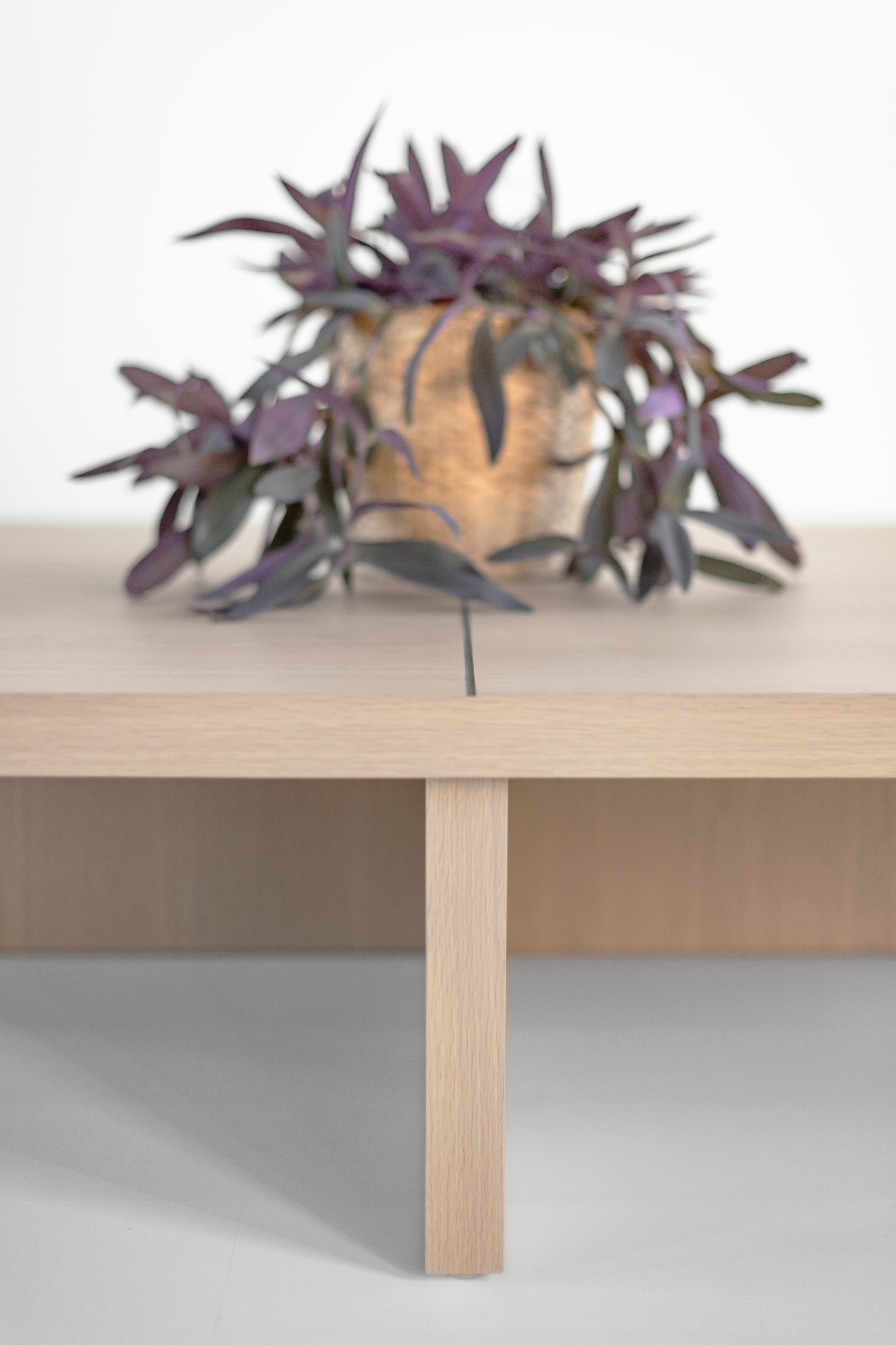 Bleached Oak Quadrant Coffee Table - 2626