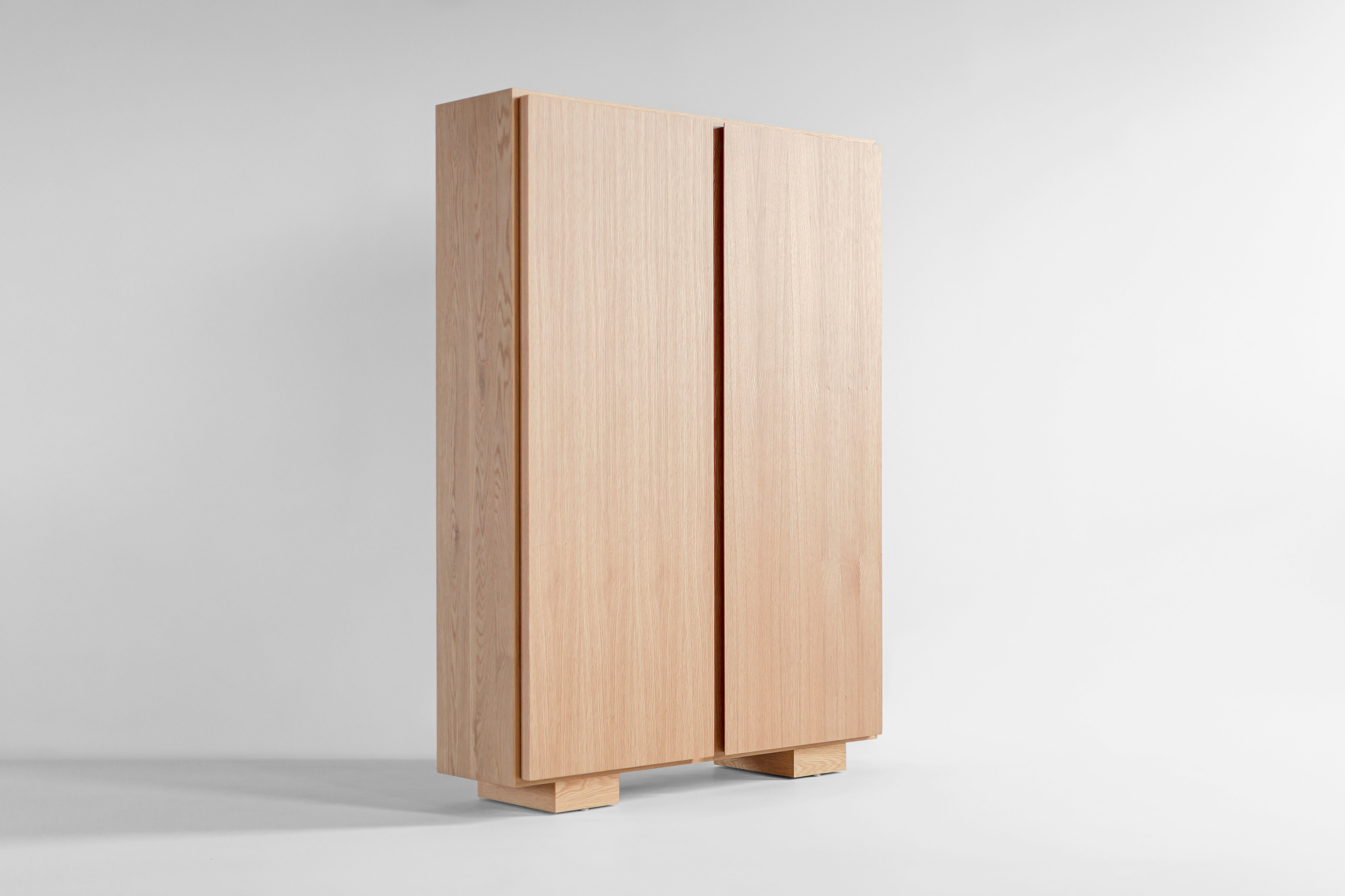 Bleached White Oak Carsen Cabinet - 1526