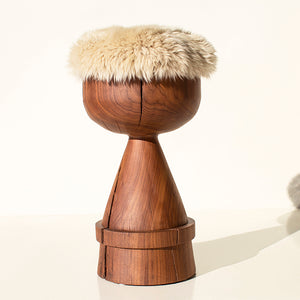Boca Counter Stool Walnut Sheepskin Image 05