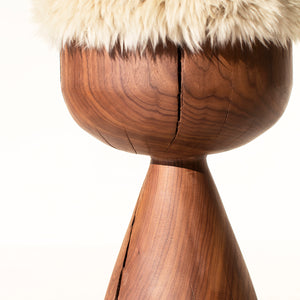 Boca Counter Stool Walnut Sheepskin Image 06