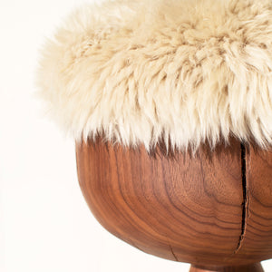 Boca Counter Stool Walnut Sheepskin Image 09