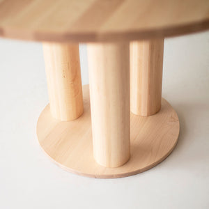 Cava Modern Round Dining Table Maple Image 02