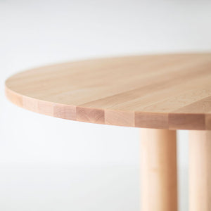 Cava Modern Round Dining Table Maple Image 04