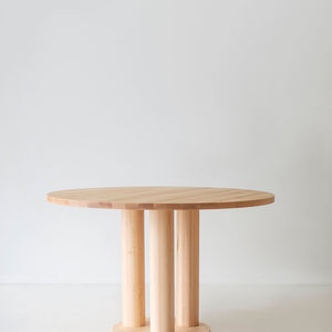Cava Modern Round Dining Table Maple Image 10