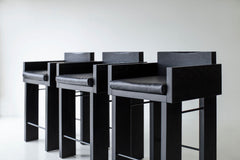 Row of Chile counter stools styled at a kitchen island
