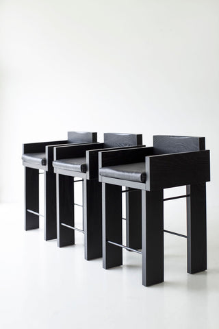 Chile Counter Stools Blackened Oak, Image 10