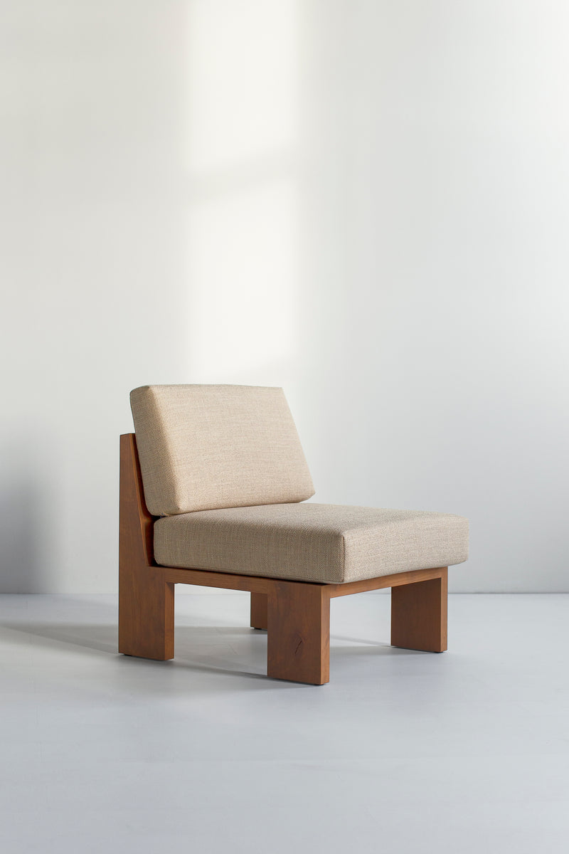 Chile lounge chair styled outdoors on a patio