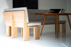 Chile banquette shown at an angle
