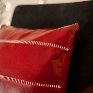 Christmas Throw Pillow Leather 0425 04