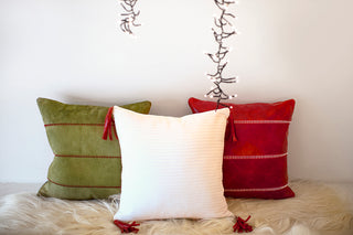 Christmas Throw Pillow Leather 0425 08