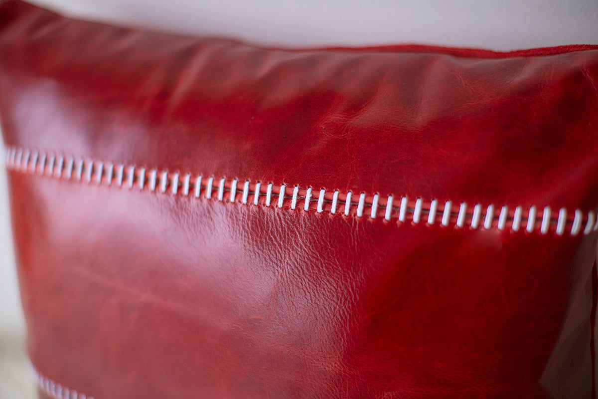 Christmas Throw Pillow Leather Image 02