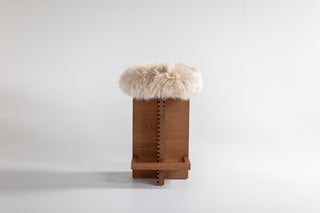 Cicely Counter Stool Caramel Sheepskin, image 1