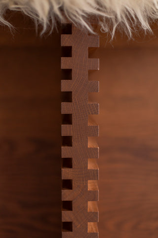 Cicely Counter Stool Caramel Sheepskin, image 2